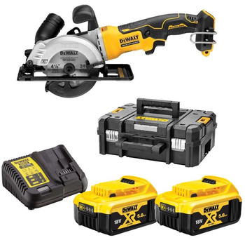 DeWALT DCS571P2 PILARKA TARCZOWA 18V 115mm 2x5,0Ah