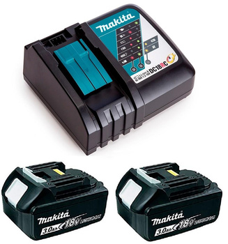 MAKITA ZESTAW ŁADOWARKA DC18RC + 2 AKU 3,0Ah BL1830B
