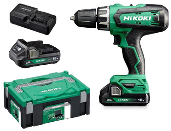 HiKOKI DV18DF WKRĘTARKA UDAR 18V + 2x2,0Ah WALIZKA