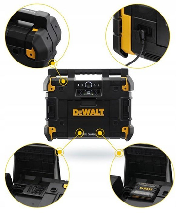 DeWALT DWST1-81078 Radio Budowlane Ładowarka TSTAK + Akumulator DCB184 5Ah