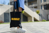 CZARNA BAWEŁNIANA TORBA DEWALT – 36×41 CM – KLASYCZNA SHOPPERKA Z LOGO