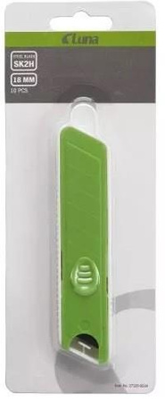 LUNA Nóż z aluminium 18 mm + 10 szt. ostrzy SK2H