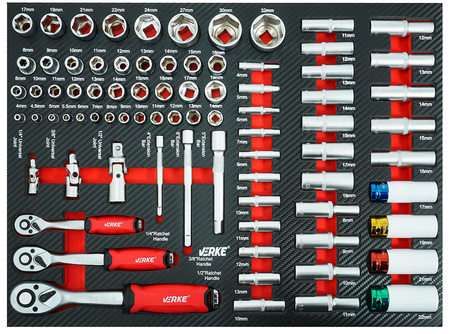 VERKE V33108 SZAFKA NARZĘDZIOWA 7 SZUFLAD+ 298 NARZĘDZI