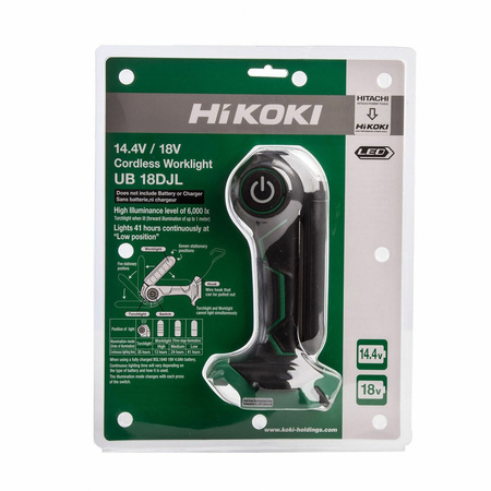 HIKOKI UB18DJL LATARKA AKUMULATOROWA 14,4V / 18V LI-ION - BODY