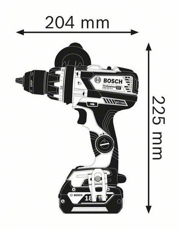 BOSCH GSB 18V-110C WKRĘTARKA UDAROWA 18V 2x5,0Ah