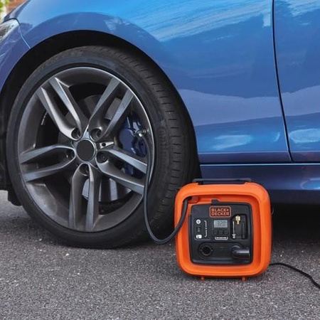 BLACK+DECKER ASI400 KOMPRESOR 12V 11BAR+3 KOŃCÓWKI