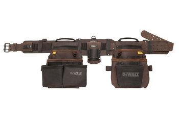 DEWALT DWST50113-1 PAS NARZĘDZIOWY SKÓRZANY Z 2 KABURAMI I 18 PRZEGRÓDKAMI