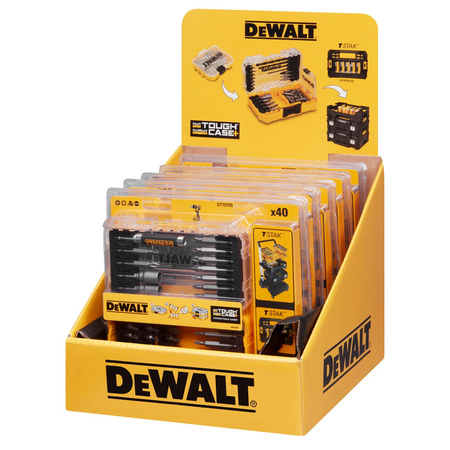 DEWALT DT70705 ZESTAW 40 SZT KOŃCÓWEK 1/4" SMALL TOUGH CASE+