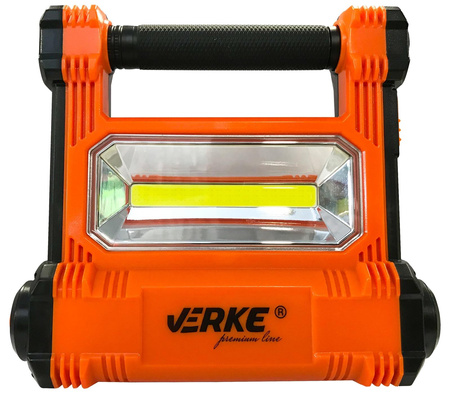 VERKE V87531 LAMPA HALOGEN BUDOWLANY LED AKU 20 W + LATARKA