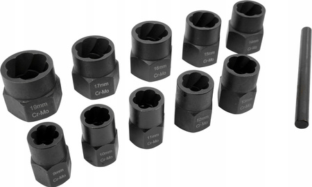 VERKE V86481 WYKRĘTAKI DO URWANYCH ZERWANYCH ŚRUB 3/8''