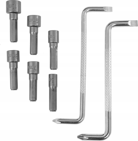 VERKE V86439 ZESTAW WKRĘTAKÓW ŚRUBOKRĘTÓW 100 el.