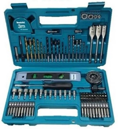 MAKITA Zestaw Wiertła Bity Otwornice Klucze 102 szt