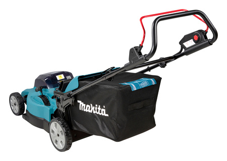 MAKITA DLM480CT2 AKUMULATOROWA KOSIARKA LXT® 2×18V • 480 MM • KOSZ 62 L