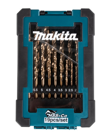 Makita D-67561 Zestaw wierteł kobaltowych HSS-Co 5% do wiertarki