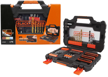 BLACK DECKER A7231 ZESTAW WIERTEŁ BITÓW 76 szt