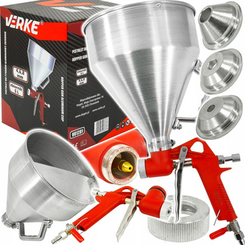 VERKE V81281 PISTOLET DO TYNKOWANIA aluminium 5L 3dysze