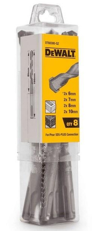 DeWALT DT60300 Zestaw wierteł do betonu SDS+ 8 szt