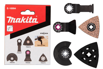 MAKITA E-16994 Starlock MULTITOOL ZESTAW DO RENOWACJI, 5 SZT.