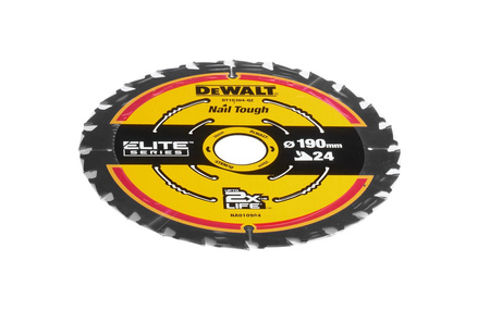 DEWALT DT10304 TARCZA, PIŁA TARCZOWA 190mm X 30MM 24T DO CIĘCIA DREWNA SERII ELITE