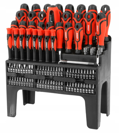 VERKE V86439 ZESTAW WKRĘTAKÓW ŚRUBOKRĘTÓW 100 el.