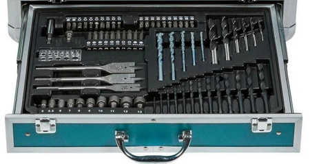 MAKITA HP488D009 WKRĘTARKA 18V + 2x1,5Ah + OSPRZĘT 70 SZTUK