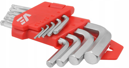 VERKE V35503 ZESTAW KLUCZY IMBUS Z KULKĄ 9 SZTUK KRÓTKIE