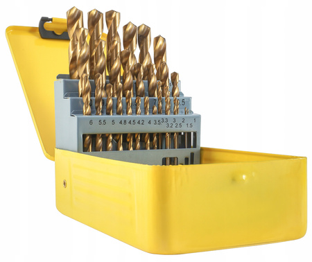 DEGET ZESTAW WIERTEŁ DO METALU 1,5-13 MM 29 EL HSS