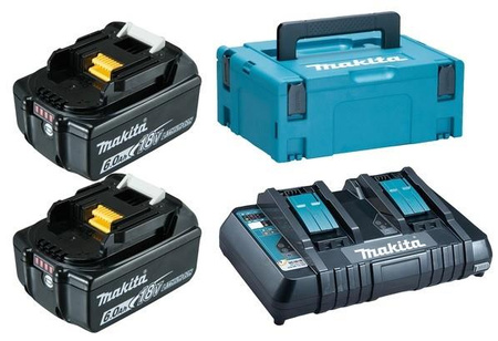 MAKITA 198077-8 ŁADOWARKA + 2 AKU 6,0Ah + MAKPAC