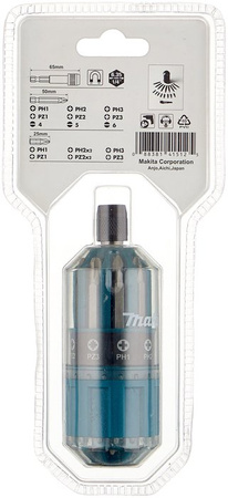 MAKITA B-28896 ZESTAW KOŃCÓWEK WKRĘTAKOWYCH Z UCHWYTEM 18 SZT.