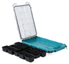 MAKITA MAKTRAK P-91051 ORGANIZER PŁASKI 8,14 L • TRANSPARENTNY • 11 POJEMNIKÓW