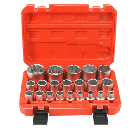 VERKE V39104 NASADKI DWUNASTOKĄTNE 1/2'' 8-36mm