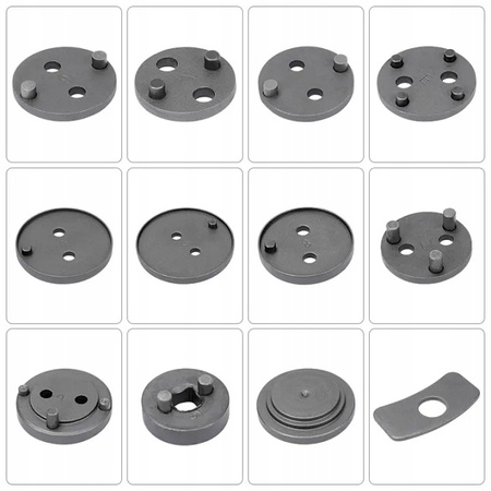 VERKE V86200 ZESTAW DO WYCISKANIA NAPRAWY COFANIA TŁOCZKÓW HAMULCOWYCH PRASKA KLUCZ 13el