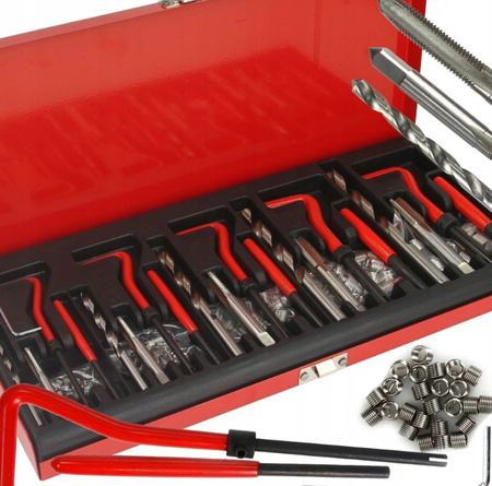 VERKE V86230 ZESTAW NAPRAWCZY GWINTÓW VERKE V86230 131 CZĘŚCI M5-M12