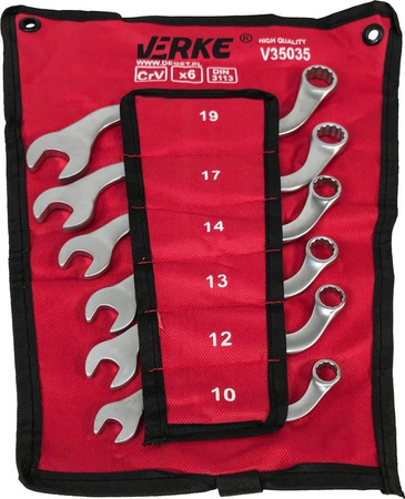 VERKE V35035 KLUCZE OCZKOWE TYP S 6 szt ALTERNATOR ETUI
