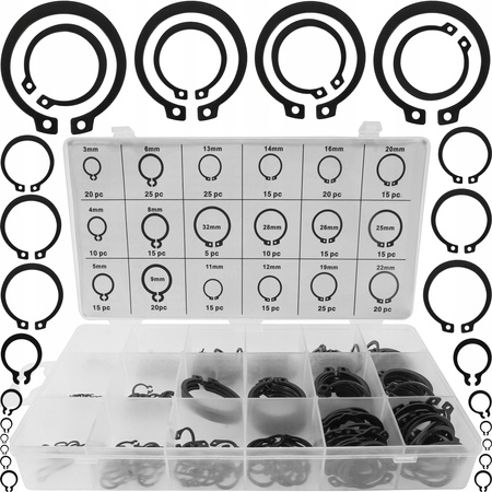 VERKE V06725 PIERŚCIENIE SEGERA ZEWNĘTRZNE SEGERY OSADCZE ZESTAW PIERŚCIENI ZEWNĘTRZNYCH 300 SZT
