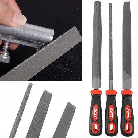 VERKE V05098 ZESTAW PILNIKÓW DO METALU 8" 3 EL VERKE