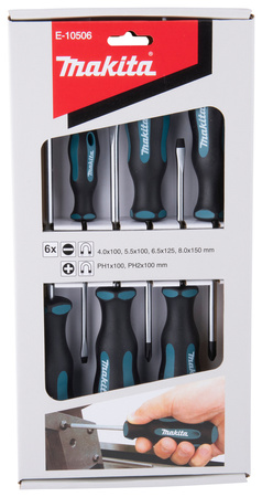 MAKITA E-10506 6-CZĘŚCIOWY ZESTAW WKRĘTAKÓW SL/PH