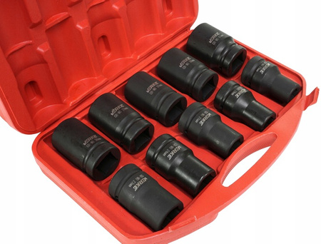 VERKE V39465 ZESTAW NASADEK UDAROWYCH 1" 17-41 MM