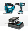 MAKITA HP488 WKRĘTARKA + JV183 WYRZYNARKA 18V + 2x2Ah