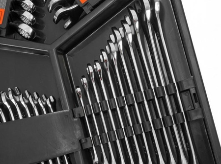 VERKE V35339 KLUCZE PŁASKO-OCZKOWE 32 EL. 6-19mm KASETA PREMIUM