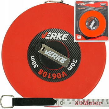 VERKE V06108 MIARA TAŚMA MIERNICZA ZWIJANA MIARKA 30M V06108