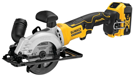 DeWALT DCS571P2 PILARKA TARCZOWA 18V 115mm 2x5,0Ah