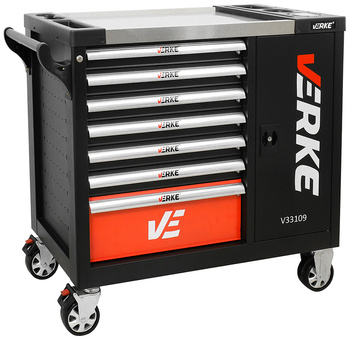 VERKE V33109 SZAFKA NARZĘDZIOWA 7 SZUFLAD+ 306 NARZĘDZI