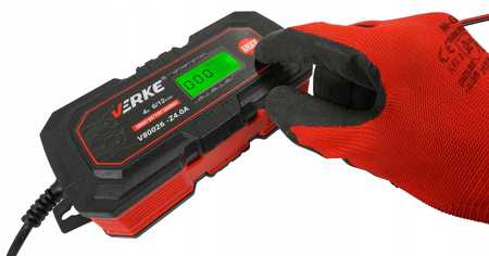 VERKE V80026 PROSTOWNIK ŁADOWARKA AKUMULATORA 6V 12V 4A