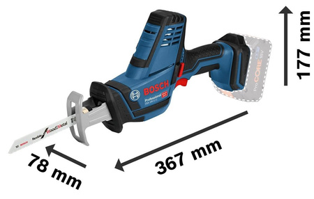 BOSCH GSA 18V-LI C AKU PIŁA SZABLASTA 18V +1x4,0Ah