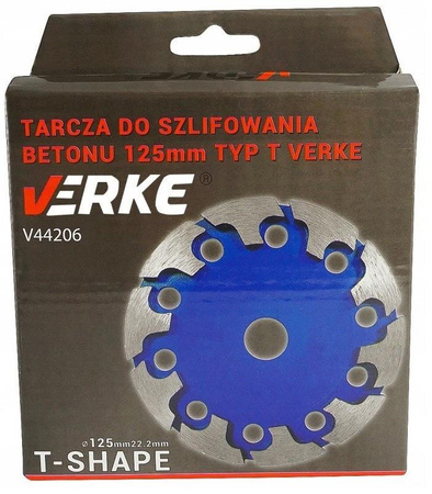 VERKE V44206 TARCZA DIAMENTOWA SZLIFOWANIA 125 mm T-SHAPE