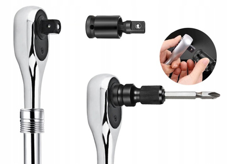 VERKE V39444 PRZEGUBY UDAROWE KULISTE 1/4", 3/8", 1/2"