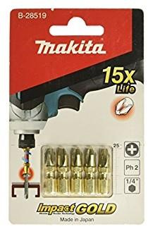 MAKITA ZESTAW KOŃCÓWEK BITÓW PH2 IMPACT GOLD 5 szt