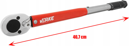 VERKE KLUCZ DYNAMOMETRYCZNY 1/2'' 467 mm 28-210 Nm