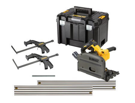 DeWALT DCS520NT ZAGŁĘBIARKA AKUMULATOROWA 54V FlexVolt  + 2x szyna 1,5m (3m) + ściski TSTAK VI